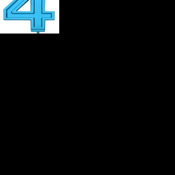 VELA NUMERO 4 PARTY AZUL PZA